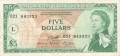 East Caribbean 5 Dollars, (1965-)